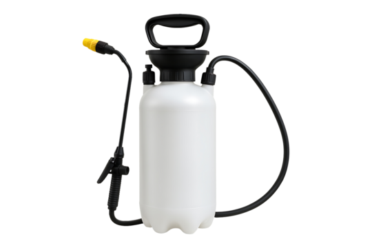 Plastic Garden Pressure Pump Sprayer Isolated on a Transparent Background