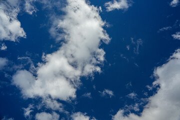 Blue sky with clouds background for wallpaper and texture