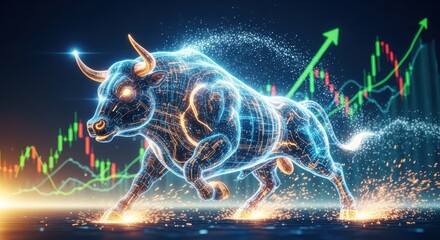 Digital Bull Charging Ahead in Financial Market Growth