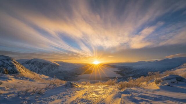Stealth jets soar through the Arctic sky, painting dramatic contrails over sunlit snowfields and glaciers.