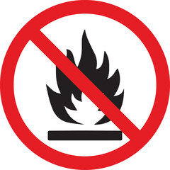 no smoking sign, Fire Prohibited Safety Sign

