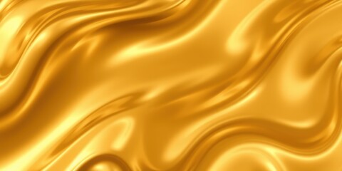 Golden Waves: A Luxurious and Shimmering Fluid Texture Background Image