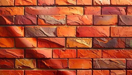 Ornate Brick Wall Texture.