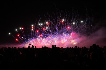 fireworks in the city