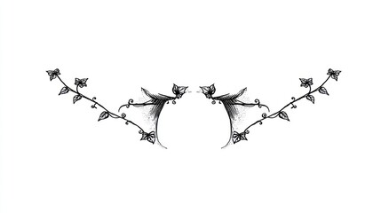 Elegant floral design element