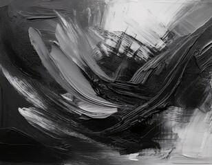 strokes and smudges of charcoal on a textured paper create abstract art wallpaper background