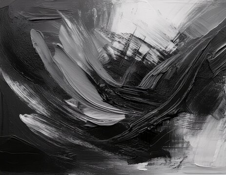 strokes and smudges of charcoal on a textured paper create abstract art wallpaper background