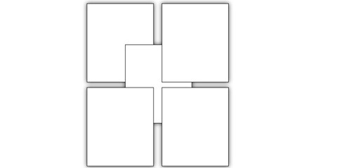 modern refrigerator isolated on white