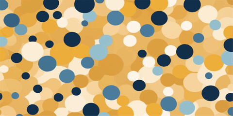 Vector seamless polka dot pattern with retro vintage circle shape design for wallpaper fabric print and paper tile decoration texture illustration art grunge backdrop