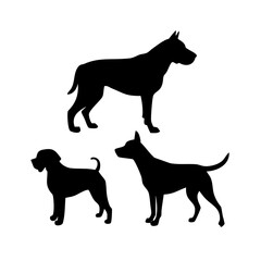 dog silhouette vector