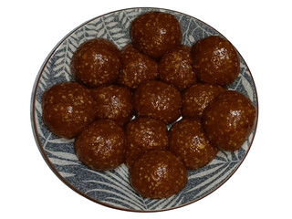 Sesame laddoo in a bowl