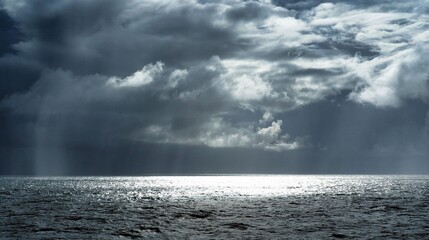 leaden clouds and rain and sun on the crossing from the Baltic island of Bornholm in Denmark to...