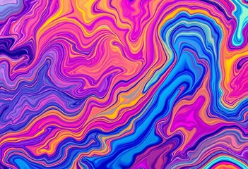 Abstract swirling vibrant colors, liquid paint texture, dynamic flow,  visual,  smooth