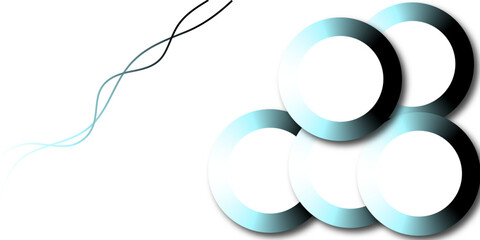 headphones on blue background