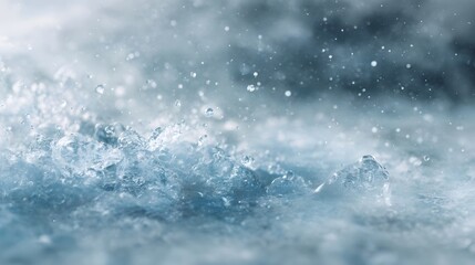 Obraz premium Close up of turbulent water with air bubbles showing dynamic movement and bright focused light