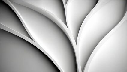 White background with a white line that resembles a leaf. The background is a solid white color, and the line is thin