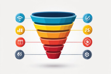 Illustration of marketing funnel seem promising