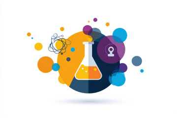 Lab beaker conveys scientific exploration