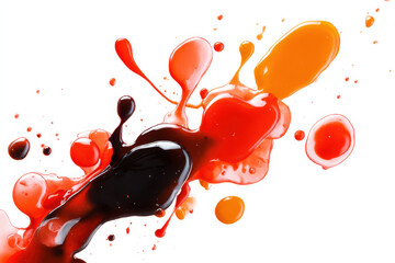 Gel splash creates an excited abstract liquid design