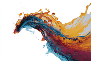 Abstract wave with splash effect is so dynamic