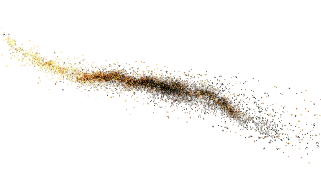 Abstract Gold And Brown Glitter Particles On Black Background