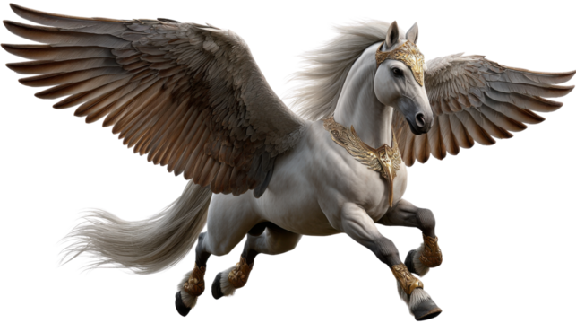 Beautiful winged horse
