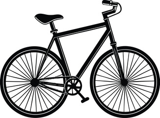Childhood fun with a red retro bicycle, tricycle, and scooter vector illustration on a white background