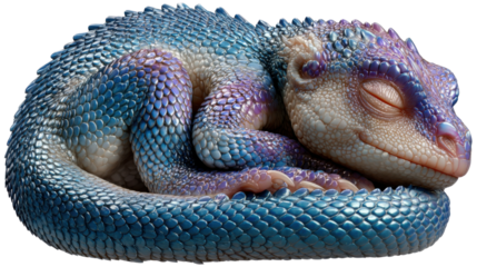 bearded dragon on white background