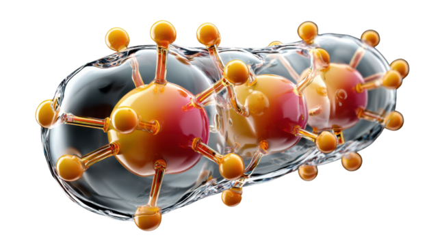 3d render of a molecule