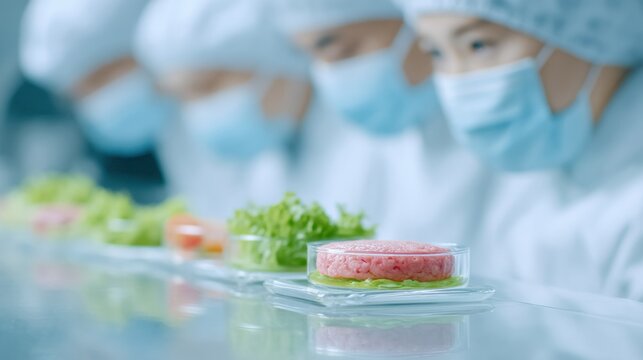 A group of people wearing white lab coats