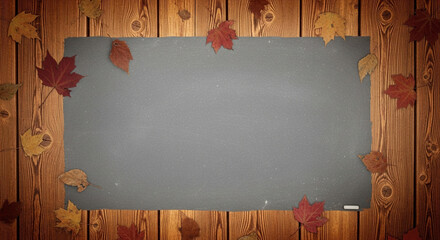 old paper on wooden background