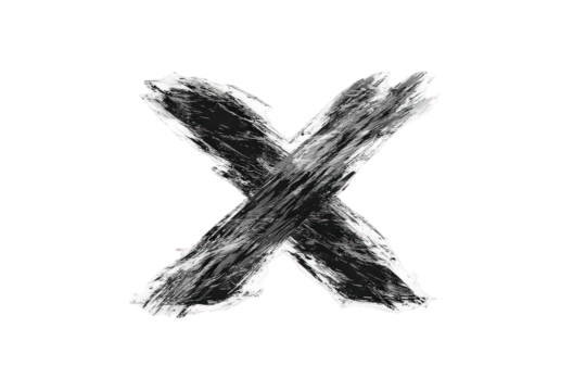 Grunge X Symbol - Powered by Adobe