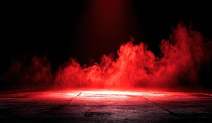 Dramatic Red Smoke Background for Creative Visual Effects