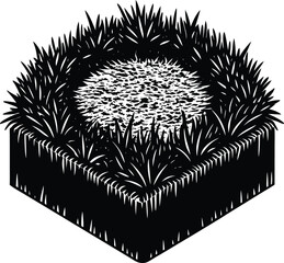 Seamless spiderweb crack pattern on a black stone tile