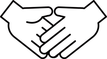 握手　絵文字　イラスト　ベクター素材