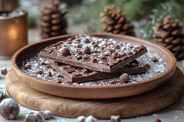 Chocolate covered with sea salt.