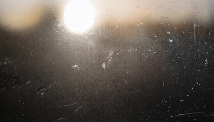 Obraz premium grimy and dusty on glass backdrop