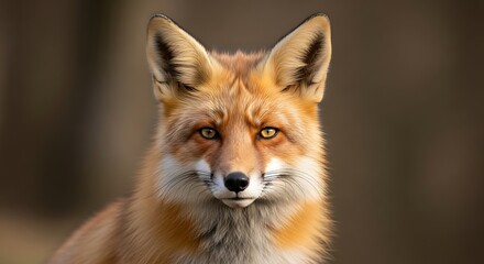Fototapeta premium Red Fox Portrait in Nature.