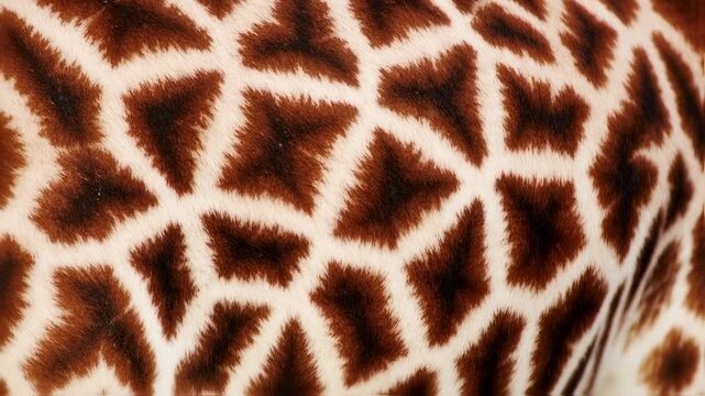 Giraffe Skin Pattern Close Up Detailed Texture Animal Print.