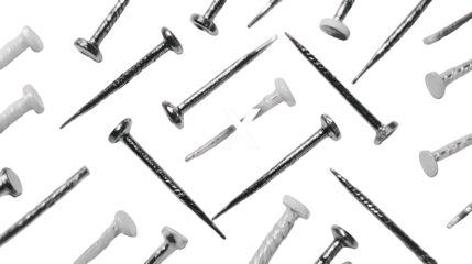 Abstract Design With Many Nails On Dark Background