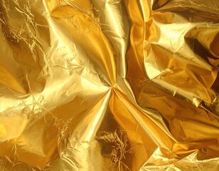 Golden Foil Texture Abstract Background
