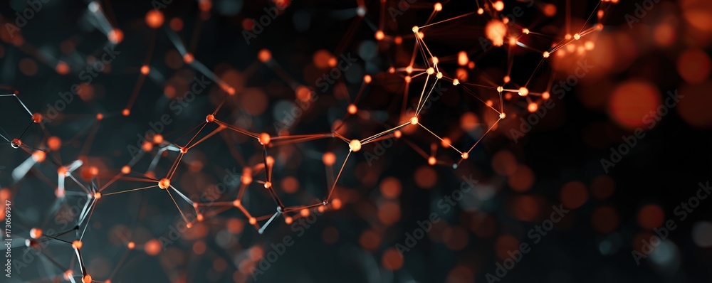 Wall mural digital backdround ideal for technological operations, neural networks, ai, data transmission and en