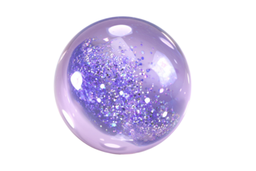 purple christmas ball