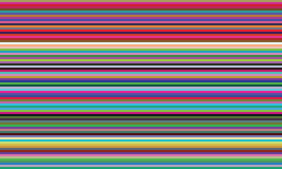 Obraz premium A vibrant abstract background composed of numerous thin, horizontal stripes in a wide spectrum of colors.