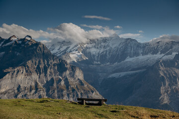 mountain hut in the mountains