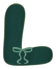 Christmas-Alphabet-Letter-L-Ribbon