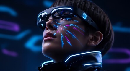 Augmented Reality and Virtual World Technology Concept