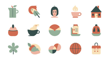 collection of various everyday objects and lifestyle elements.