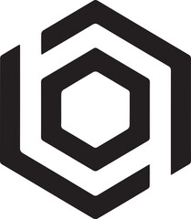 Bold Hexagon Logo Vector for Tech, Digital, and Modern Branding vector illustration of a blank photo frame