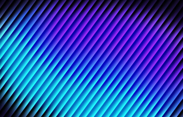 Blue and violet gradient with diagonal glowing glass stripe effect on black background — futuristic abstract neon waves, smooth radiant motion, transparent layers, and modern energy.